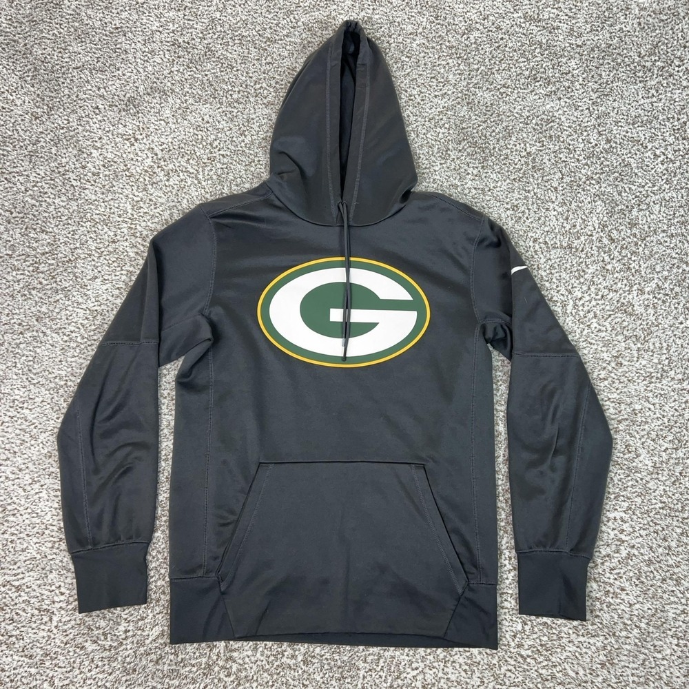 Green Bay Packers Mens Sweatshirt Small Blackβ Hoodie Pullover Football NFL Nike